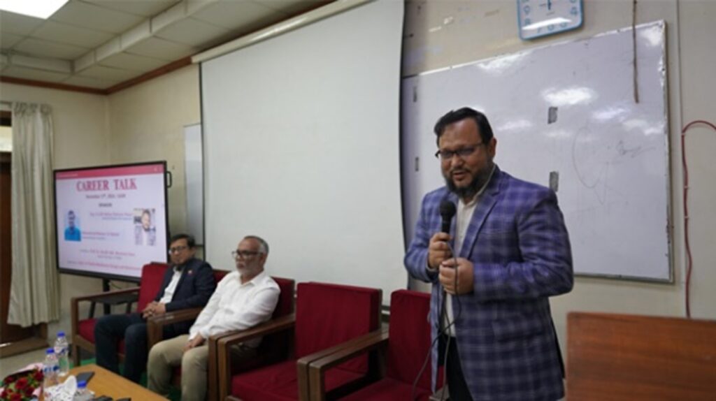 Inspiring speaking session “Career Talk” held in BUTEX 2 A.S.M Hafizur Rahman Nixon Executive Director RH Corporation
